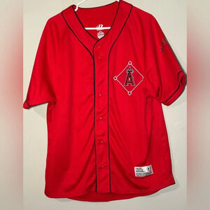 Dynasty Men's Anaheim Angels Red Jersey Sz LARGE